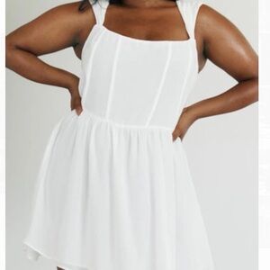 NWT Princess Polly Kameliah Mini Dress White